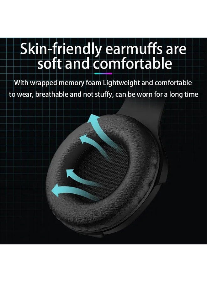 Langsdom G7 Troner Surround Sound Gaming Headset with RGB Lighting & HD Microphone - Compatible with PC, PlayStation, and Mobile - Image 4